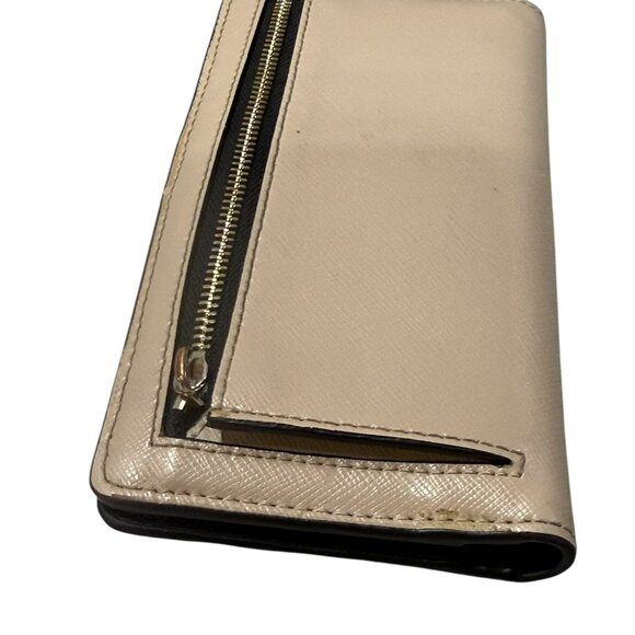 Kate Spade Morgan Colorblocked Slim Bifold Wallet - Black/Beige - Picture 12 of 12